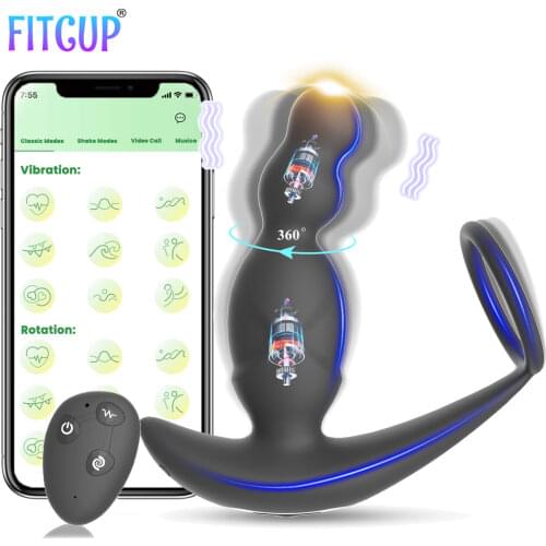 APP Bluetooth Anal Butt Plug Vibrator for Men Prostate massager Dildo Sex toys For Men Gays Male Masturbator Sex Machine Bdsm