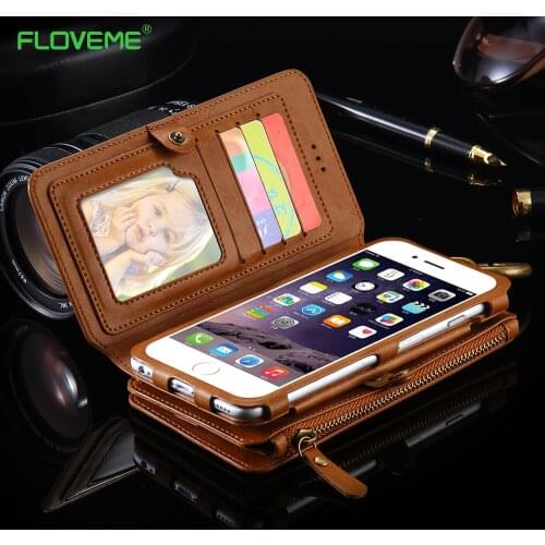 FLOVEME Wallet Hand Bag Case For iPhone 12/12 Pro Mini 11 Pro Max 7 8 Leather Bag For iPhone 11 X XR XS Max 6 6S 7 8 Plus 5 5S