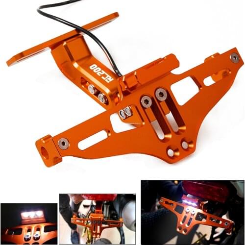 FOR RC 200 RC200 RC390 RC 390 2014-2018 2015 2016 2017 Motorcycle Adjustable Bracket Licence Plate Holder Frame Number Plate