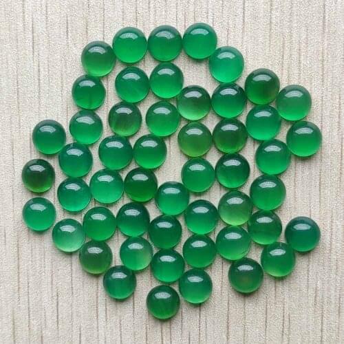 Fashion good quality natural green onyx round cab cabochon 8mm beads for jewelry making wholesale 50pcs/lot free shipping