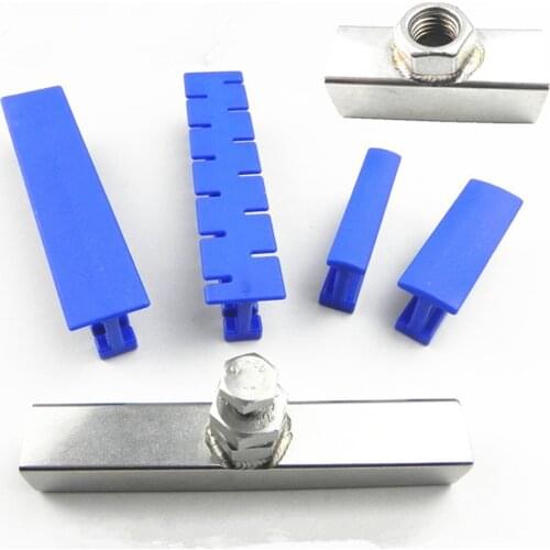 6Pcs Adhesive Blue Glue Tabs Tools Kit For Car Paintless Dent Repair Tool Auto Dent Repair Tools Long Dent Repair Tools