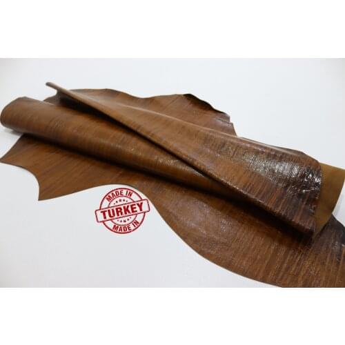 Real Sheep Skin Brown 1 Mm Tanned Leather Ready Made Pieces Craft Products Wallet Bag Clothes Shoe Design Making