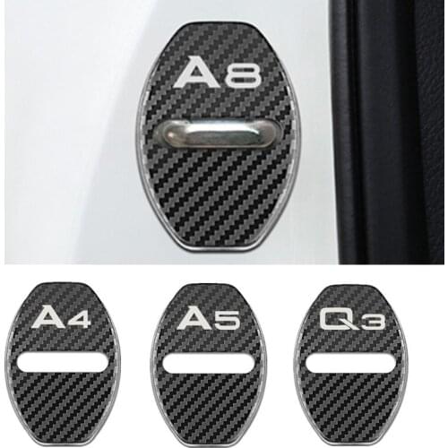 Door Lock Decoration rust protection Stainless Steel Cover case for Audi A4 B6 B8 B7 A6 C5 C6 C7 A3 A5 Q3 Q5 Q7 accessories