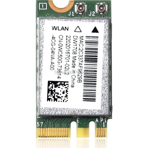 DW1708 BCM943142Y Wireless WLAN WIFI Card for Dell Inspiron 13-7347 802.11 b/g/n M.2 NGFF + BT 4.0 WC50G BRCM1079