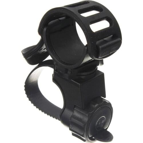 360 Swivel Bicycle Cycle Bike Front Torch LED Headlight Holder Clip Rubber for 20-45mm Diameter Flashlight