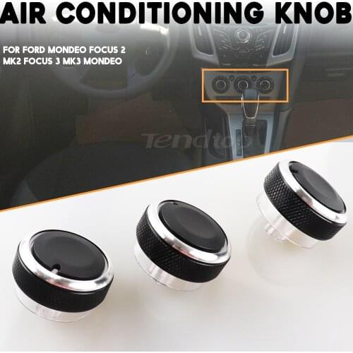 For FORD FOCUS 2 MK2 Focus 3 MK3 2005-2017 Mondeo C-MAX AC Heater Climate Control Knob Panel Switch Knobs Buttons Car Accessorie