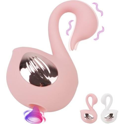 Adult Products 7 Frequency Clitoris Stimulator Oral Sex Swan Shape Sucking Vibrator Nipple G Spot Massager Sex Toys for Women