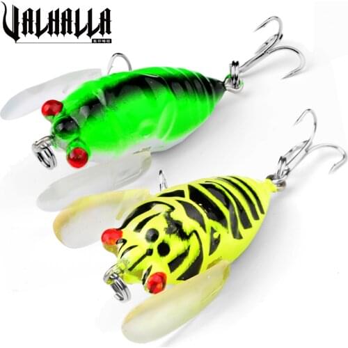 New Hot Sale Lake River Isca Artificial New Promotions 1 Pcs 8-color Cicada Baits Fishing Lures Bass Crank 4cm 6.4g Float