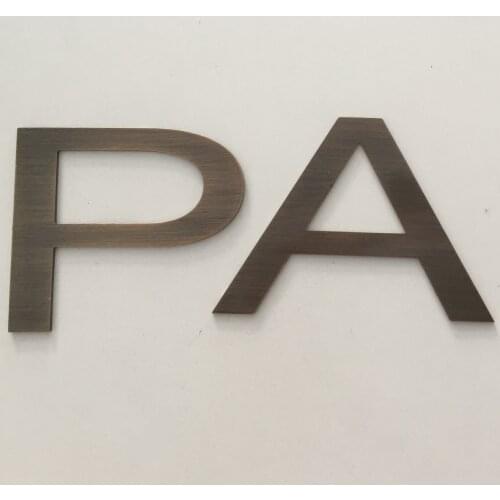 Visible Metal Channel Letter 3D Advertising Stainless Steel Signage for Decoration