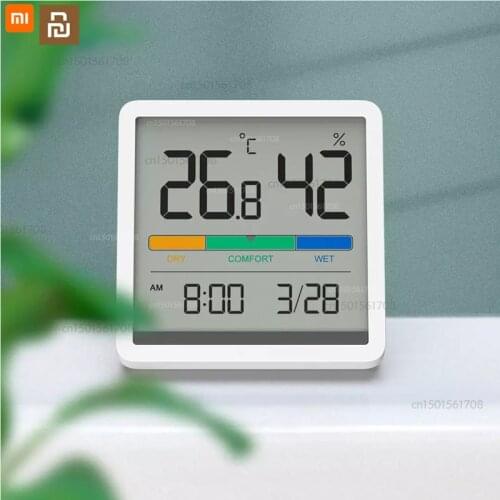 Xiaomi thermometer and hygrometer clock 5 kinds of information display multi-angle high-definition screen youpin alarm clock