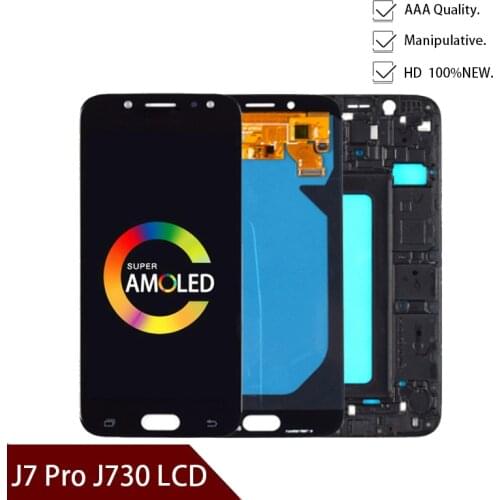 5.5inch Super Amoled LCD For Samsung Galaxy J7 Pro 2017 J730 J730F LCD Display and Touch Screen Digitizer Assembly
