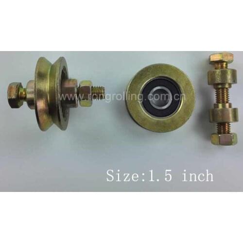 1.5 inch sliding pulley groove V with 6000RS Bearing (diameter 38mm,thickness 12mm)