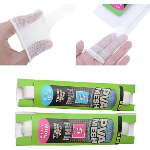 1PC Water Dissolving PVA Narrow Mesh Tube Net Carp Fishing Feeder Fishing Mesh Durable Water Soluble for Outdoor