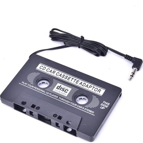 1pc High Quality Black Cassette Tape 3.5mm Audio Adapter for MP3 CD DVD Player Universal Car Cassette Car Audio