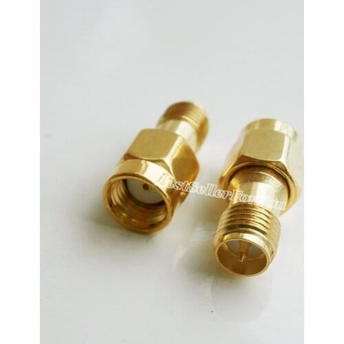 10Pcs RP SMA RPSMA RPSMA Male Plug To RPSMA Female Jack Straight RF Coax Adapter Connector