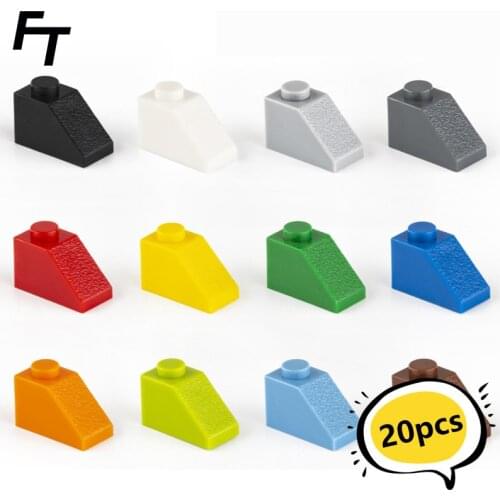 20pcs Bulk Small Particle 3040 MOC Building Block 1x2 Inclined Hole High Brick Accessories Building Block Castle Toys