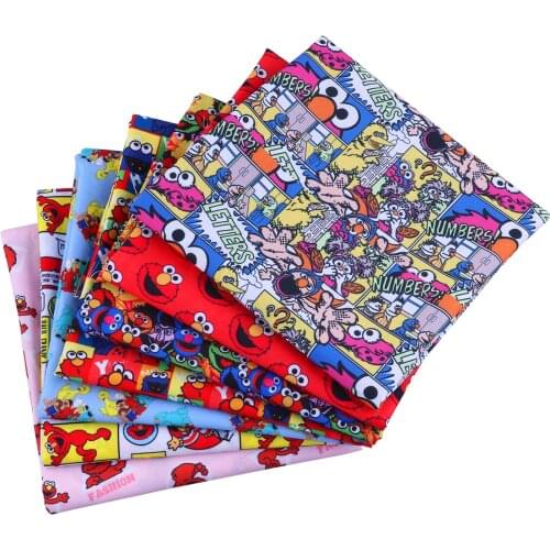 50*145cm Cartoons pattern Polyester cotton Fabric Patchwor Printed for Tissue Kids Home Textile for Sewing Doll Dress Curtain