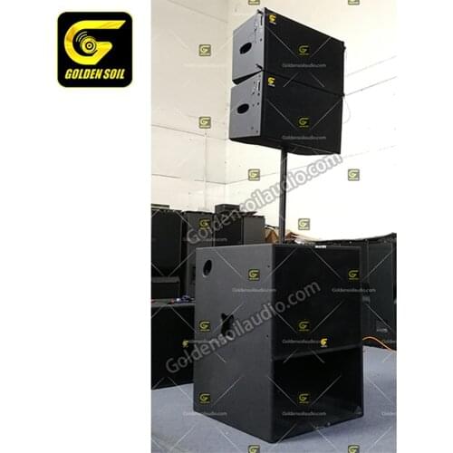 A102 Dual 10''Amplified Line Array Speaker + A18A Single 18'' Active Subwoofer Speaker Professional Audio 2c Video