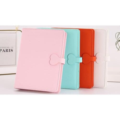 A6 A5 6 Holes Matte Skin Feel Loose-leaf Notebook PU Case Student Diary Hand Book Book Custom LOGO Book Cover PU Cover