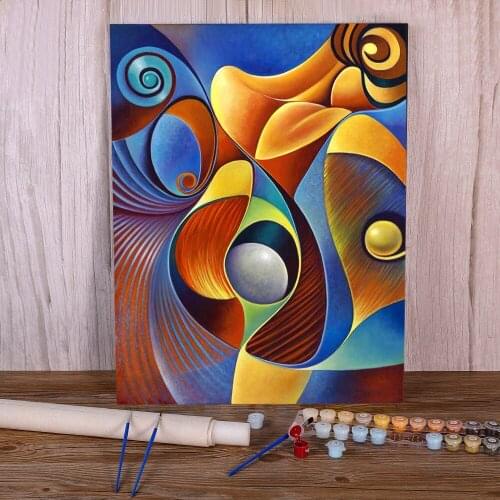 Abstract Flower Landscape DIY Paint By Numbers Set Acrylic Paints 50*70 Picture By Numbers Photo Wall Paintings Drawing