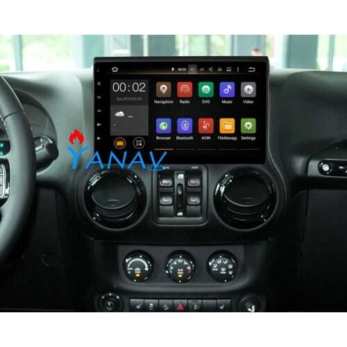 10.1 inch 2 DIN Android Stereo Receiver Car Radio Audio For Jeep-Wrangler 2011-2014 GPS Navigation Video Multimedia MP3 Player