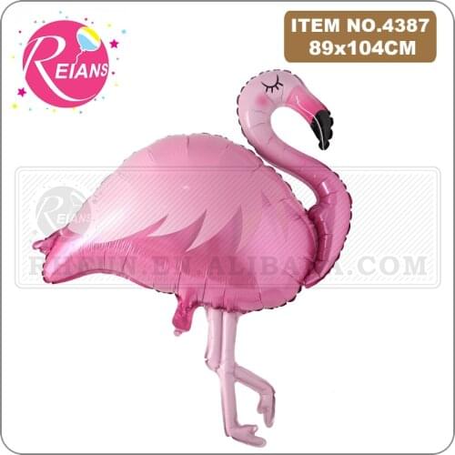 Large Pink Flamingo Balloons Bird Animal Foil Birthday Wedding Summer Party Decoration Helium Inflatable Balls Child Gifts Toys