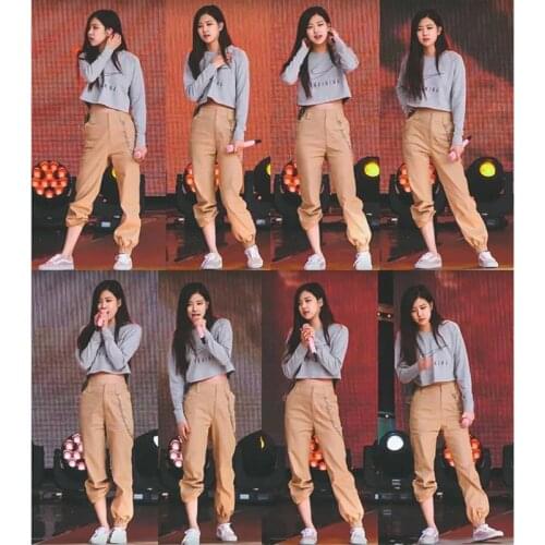 Kpop Korean Celebrity Summer New Practice Room Casual Trousers Women Loose Fashion Streetwear Harajuku Pants Joggers Sweatpants