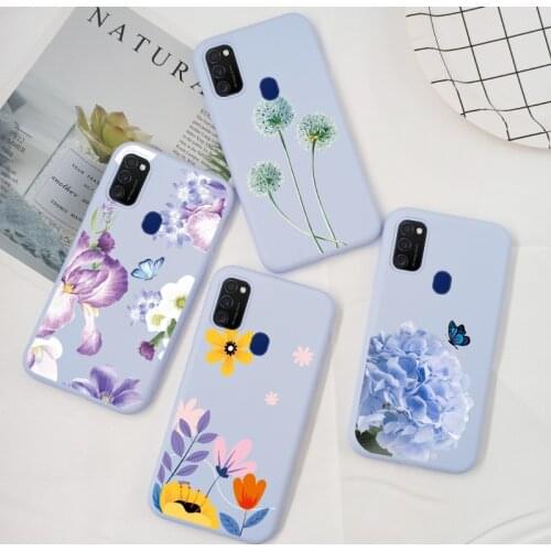 Watercolor Flower Case For Samsung Galaxy M21 M31 M31S M30S Cover M 31S M 21 31 Silicone TPU Phone Case For SamsungM31S Funda