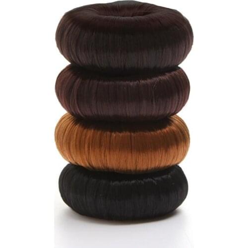 Elastic Hairstyle Fixing Resin Wigs Hair Donuts Hair Bun Maker Hair Ring Good for Women Styling Tools Accessories