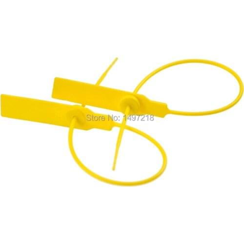 Hot sale 50pcs/lot 280mm length Plastic tightening security wire seals padlock cable tightener Ties Seal Lock for cargo