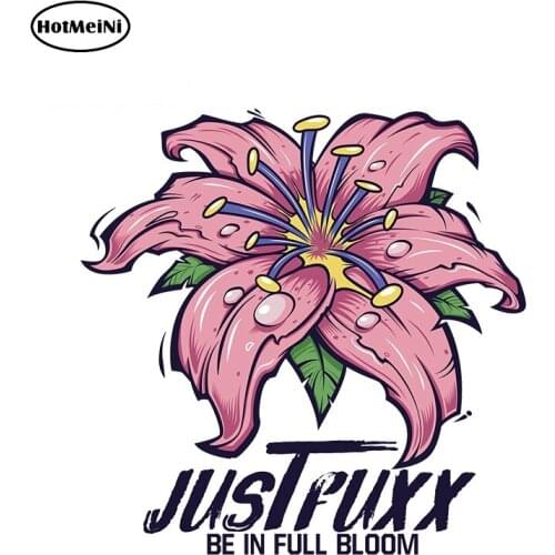 HotMeiNi 13cm x 12.6cm Strange Things Flower Funny Car Stickers and Decals Graphics Car Styling 3D Vinyl Car Accessories