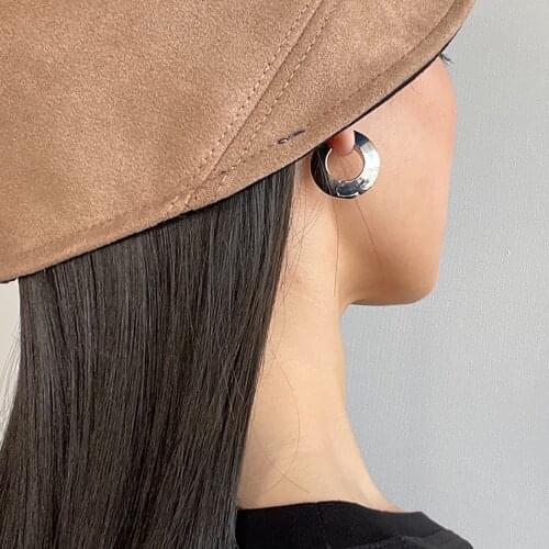 K27 RISPADA Chunky Geo Hoop Earrings Top Quanlity For Girl Trendy INS Runway