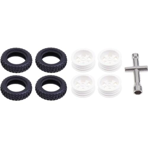 K989-49 K989-53 Wheel Rim Hub with Tire for Wltoys K969 K979 K989 K999 P929 P939 1/28 RC Buggy Car Spare Parts