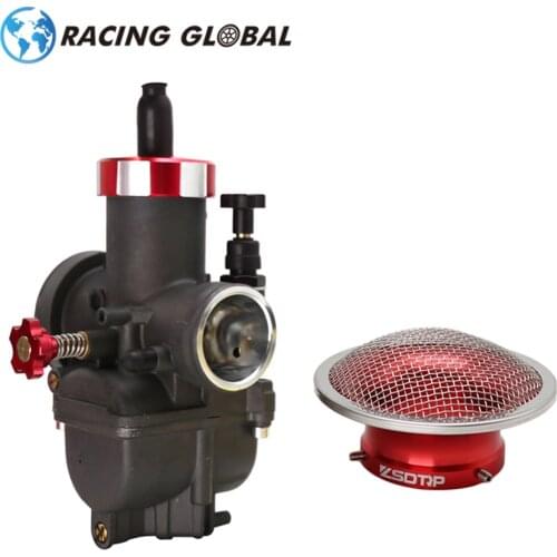 ALCON- PE Manual Carb PE28 28mm PE30 30mm Carburetor + 50mm Air Filter Cup Wind Cup For NSR150 GY6 kymco ATV Dirt Bike Motor