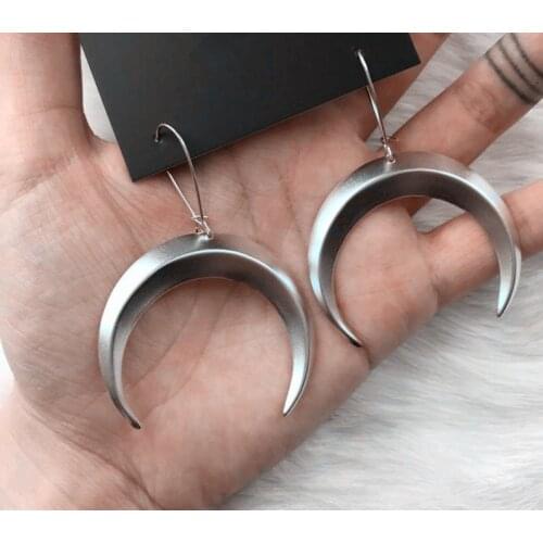 Large Moon Statement Earring,Vintage Style,Unique Earrings