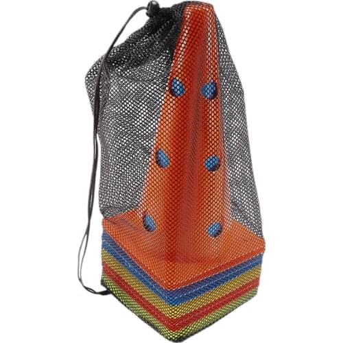 Hot AD-12 Inch Color Perforated Plastic Cone 10 Pack Set - Football, Football, Basketball, Agile Drill Training Venue Mark with