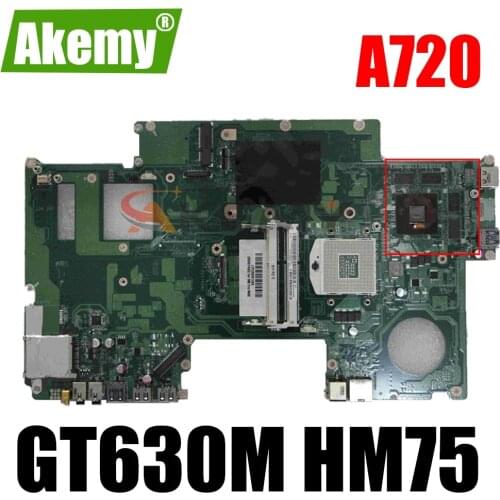 Laptop motherboard For LENOVO A720 GT630M HM75 Mainboard DA0QU7MB8E0 90001493 N13P-GL-A1 SLJ8E