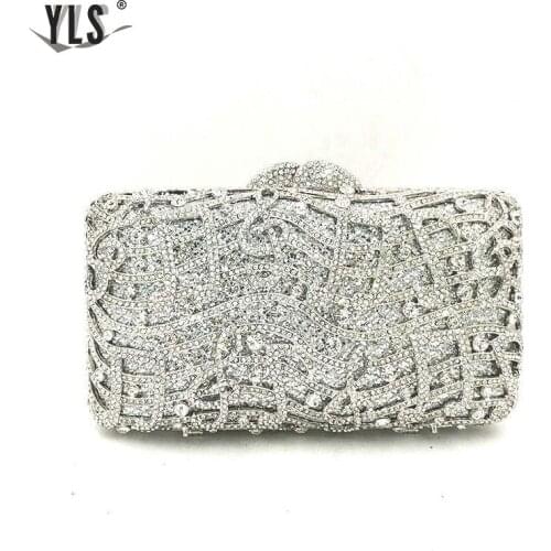 Fashion Bride Wedding Silver Gold Bag Celebrity Evening Clutch Women Party Diamond Beading Music Bags Purse Sac Main Femme
