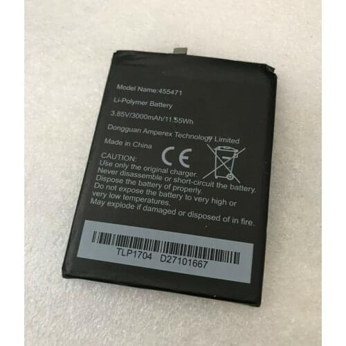 New original 3.85V 3000mAh 11.55Wh 455471 Battery For Wiko Wim Lite Rechargeable Li-ion Cell Phone Battery