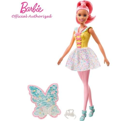 Original Brand Girl Toy Barbie Fairy Doll Dreamtopic Funny Playset Change Cloth Accessories Birthday Gift FXT03 Pretend Brinqued