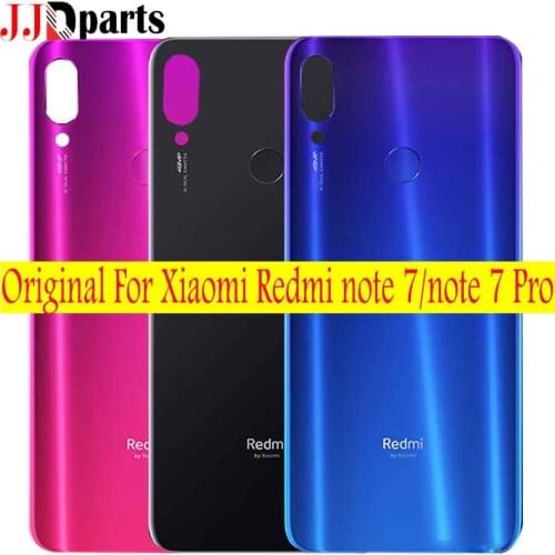 Original For Xiaomi Redmi note 7 Battery Cover Back Glass Panel Rear Door Housing Case For Redmi note 7 pro Back battery Cover