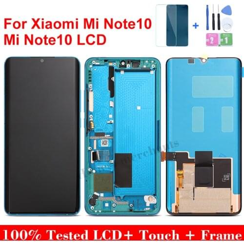 6.47 inch Original Mobile LCD Display Touch Screen Digitizer Assembly for XiaoMi Mi Note 10