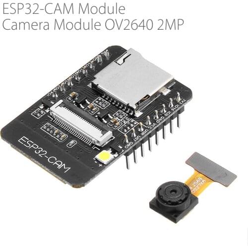 OV2640 ESP32-CAM Wireless WiFi Bluetooth Module Camera Development Board ESP32 DC 5V Dual-core 32-bit CPU 2MP TF card OV7670