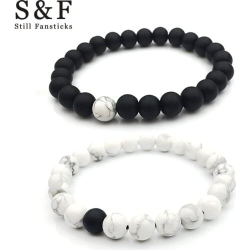 Couple Bracelet Buda Bracelets For Women Pulseira Masculina Men Jewelry Feminina Lover Bileklik Pulseras Handmade 8mm Stone 2017