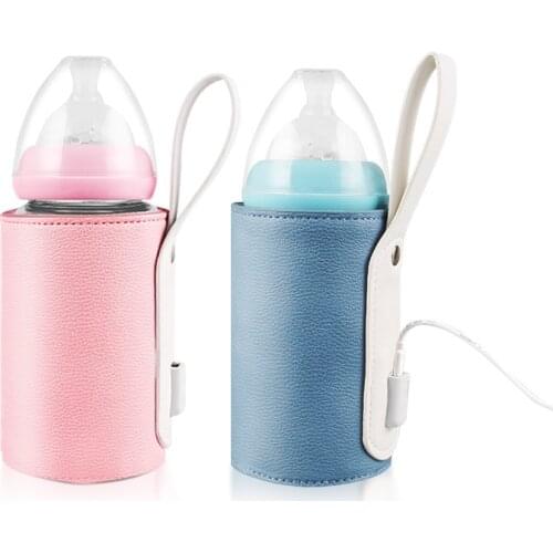 Protable Baby Nursing Bottle Heater Stroller Travel Heating Insulated Bag Holder USB Milk Water Warmer