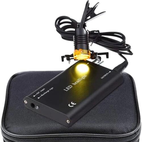 Dental Medical Loupes Headlight Filter Yellow for Dentist LED Surgical Magnifier Headlamp