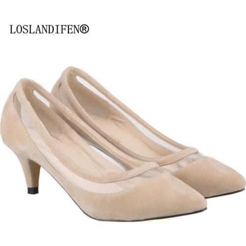 Women pumps flock high heels women shoes Colorblock Transparent Wedding Dress Pointed Toe 6CM Thin Heels valentine shoes