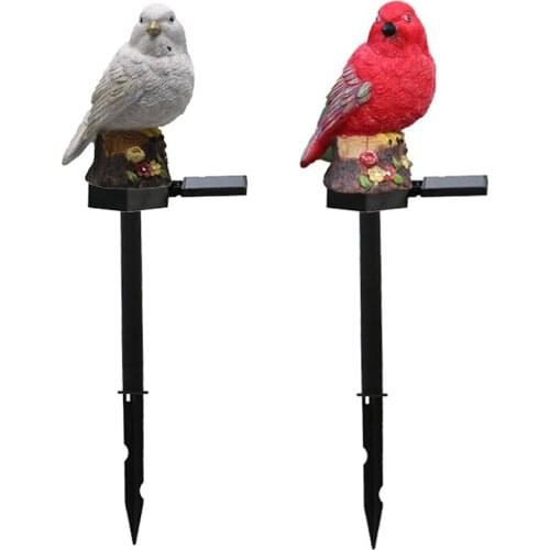 Outdoor Solar Resin Bird LED Ground Plug Light Garden Lawn Solar Lamp Garden Light Landscape Light