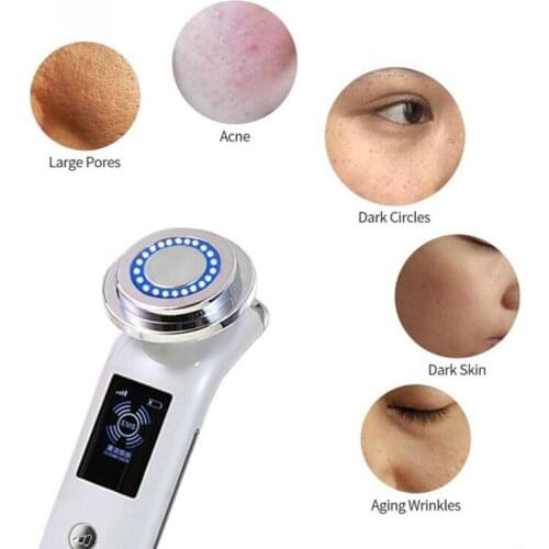 Photorejuvenation Vibration Massager Galvanic Massage Face Lifting Tighten Wrinkle Removal Face Cleaning Beauty Skin Care Tool