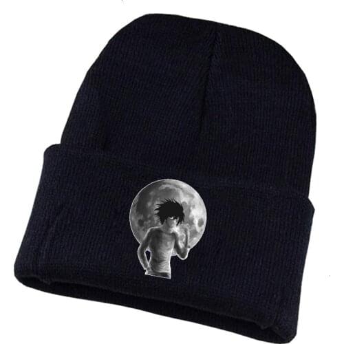 Anime Death Note Knitted hat Cosplay hat Unisex Print Adult Casual Cotton hat teenagers winter Knitted Cap